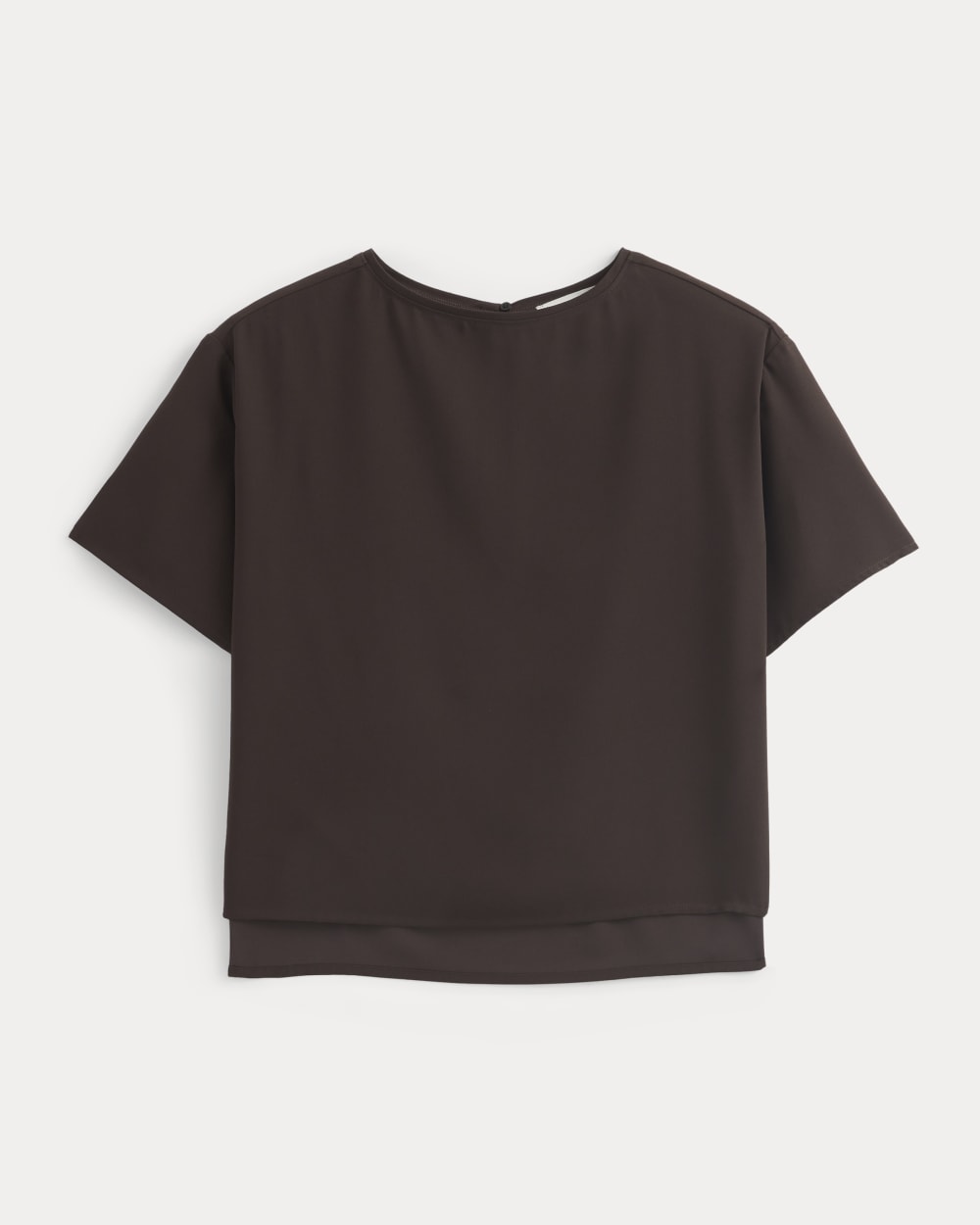 Drapey Crepe Top | Dark Chocolate