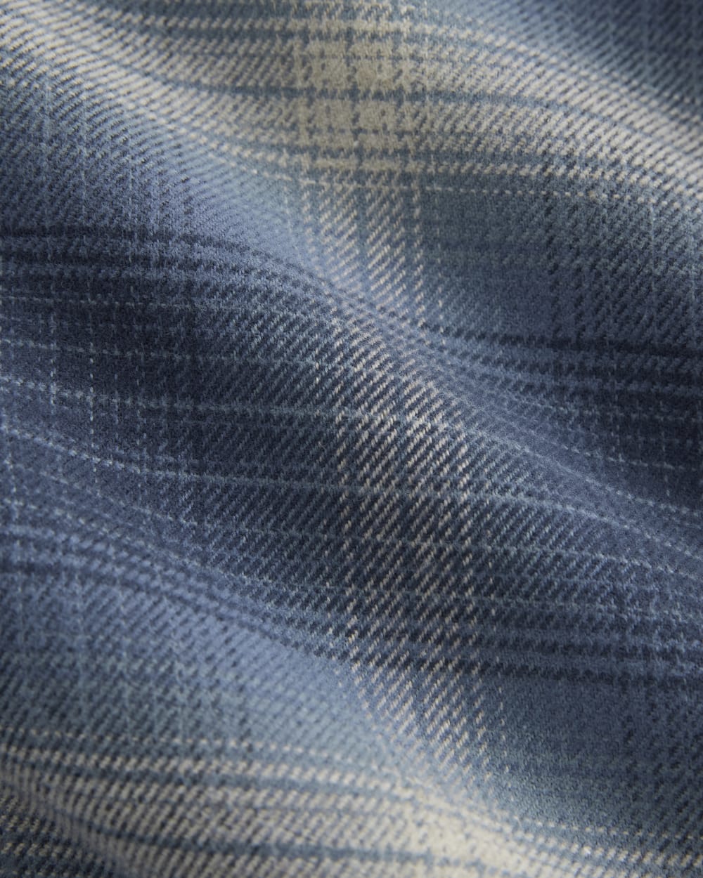 Flannel Shirt | Blue Ombre Plaid