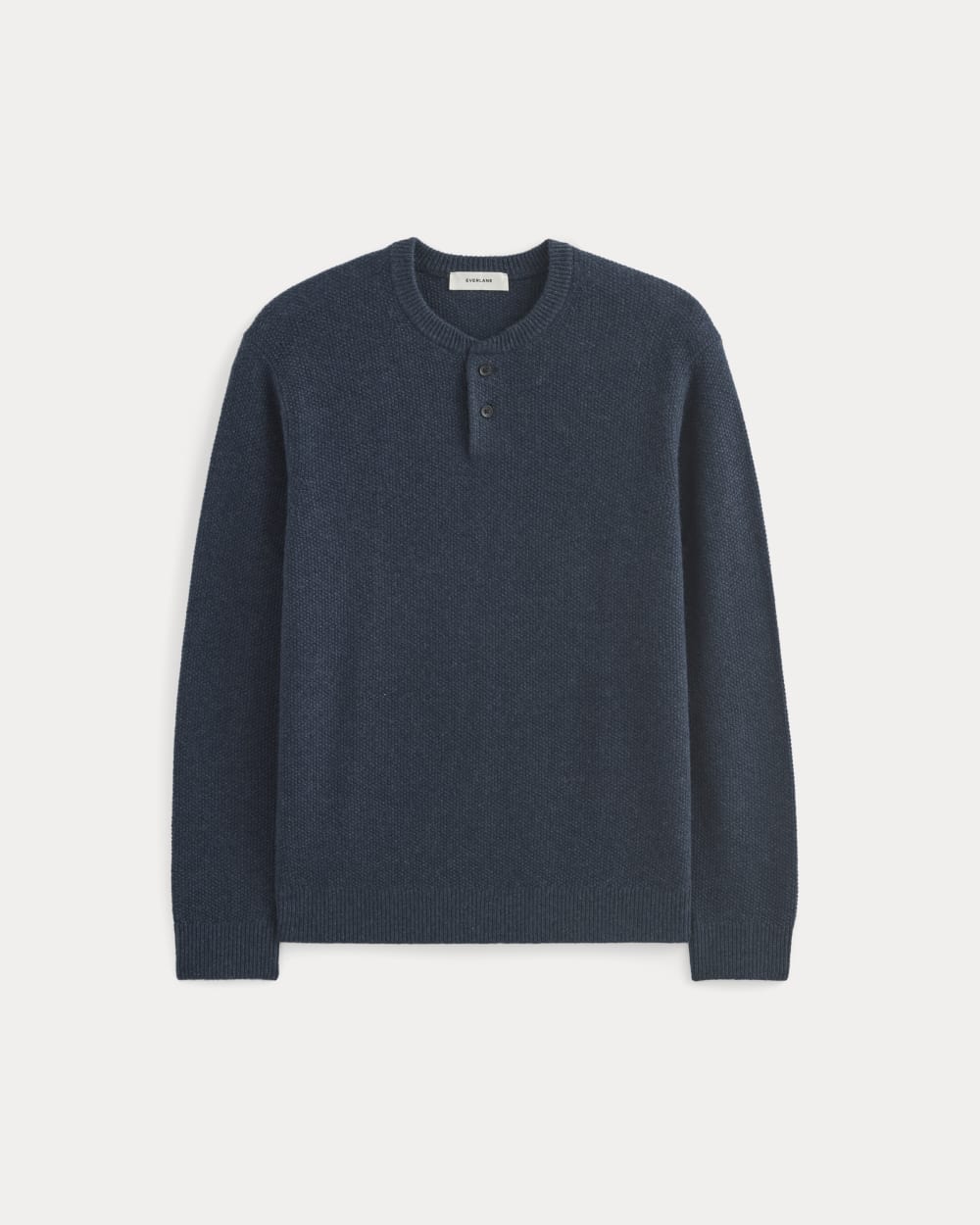 Henley in Wool Cashmere | Indigo