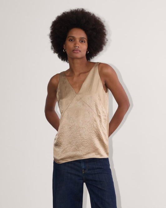 The Satin Tank | Champagne