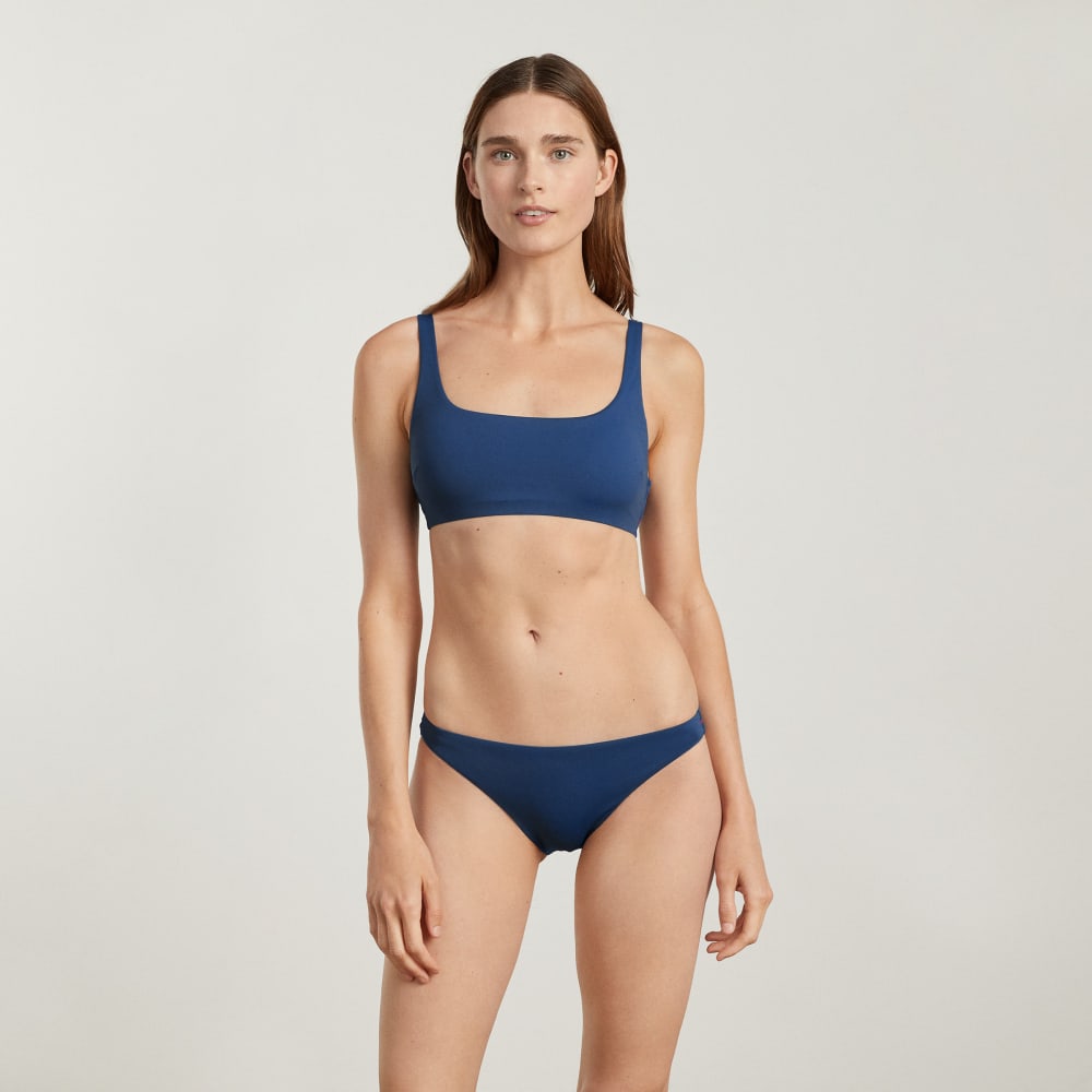 The Square-Neck Bikini Top | Blue Dusk