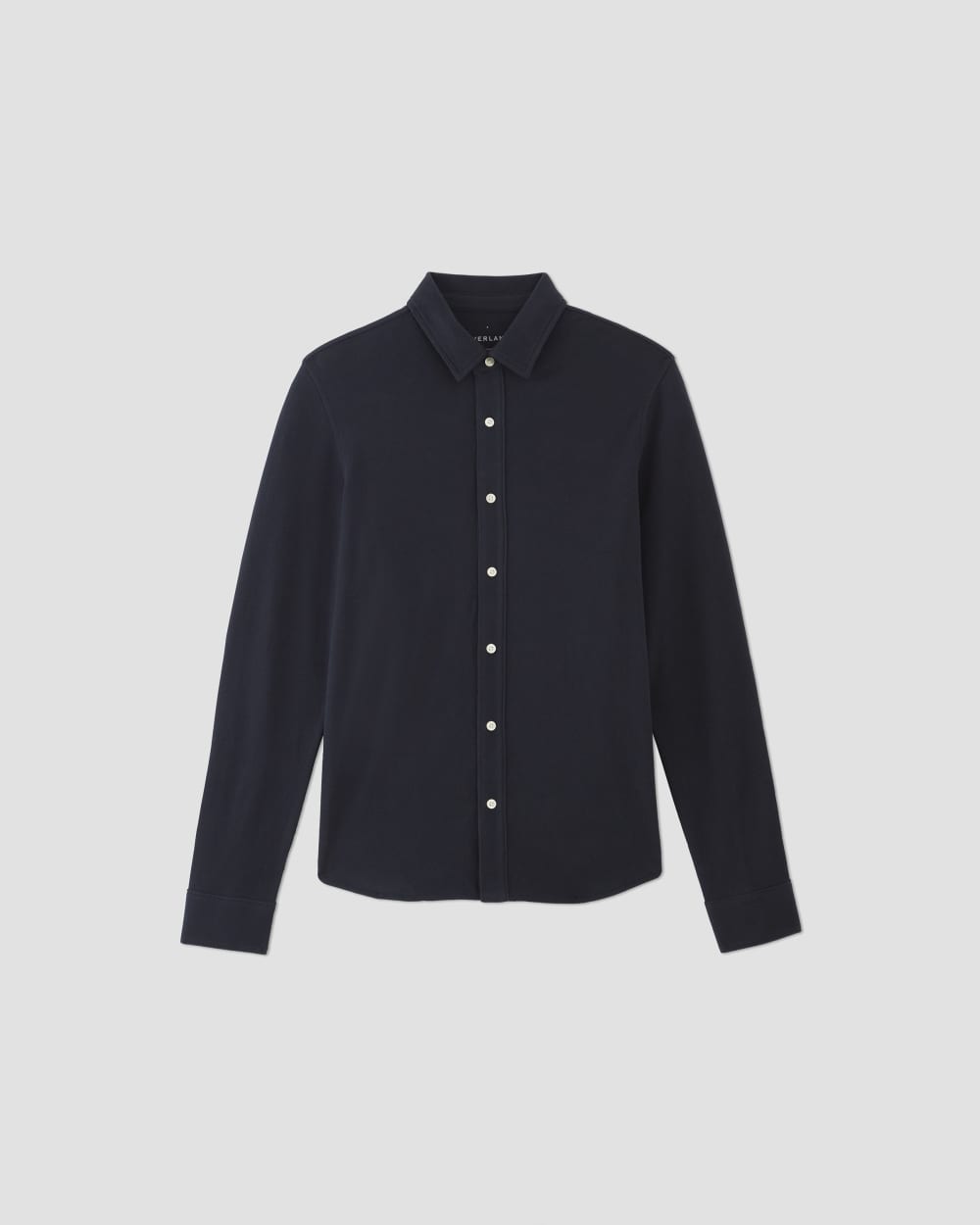 The Long-Sleeve Pique Shirt | Deep Navy