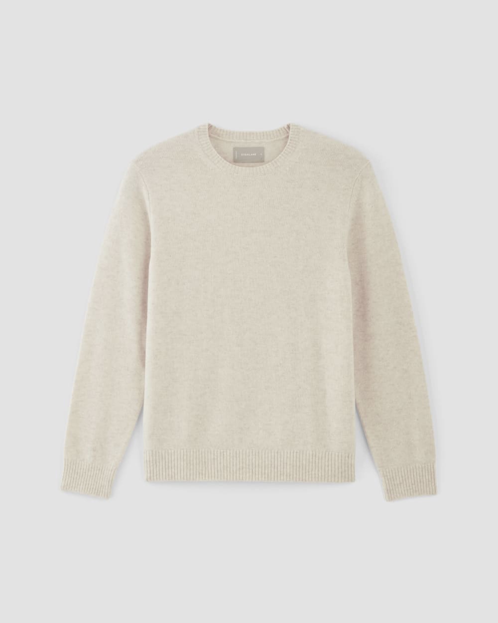 The Premium Merino Crew Neck Sweater | Heathered Oat