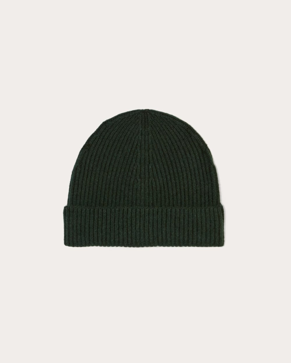 The Cashmere Ribbed Beanie | Scarab