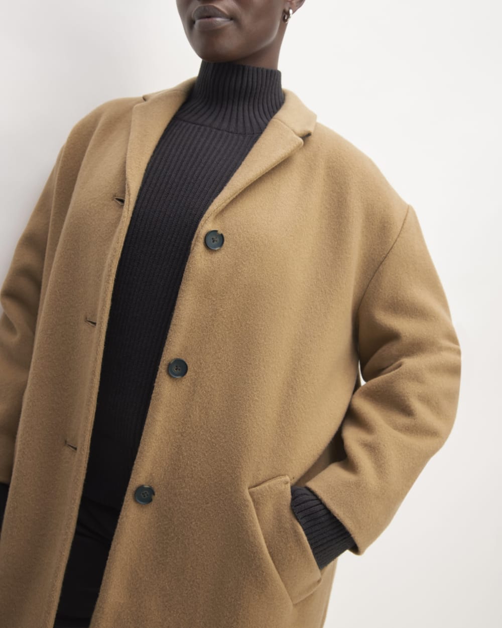 The Italian ReWool® Cocoon Coat | Camel