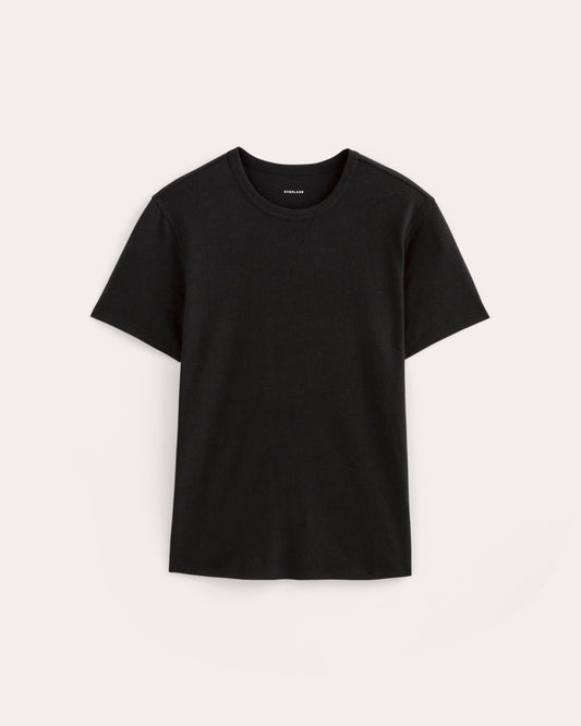 The Cotton Linen Tee | Black