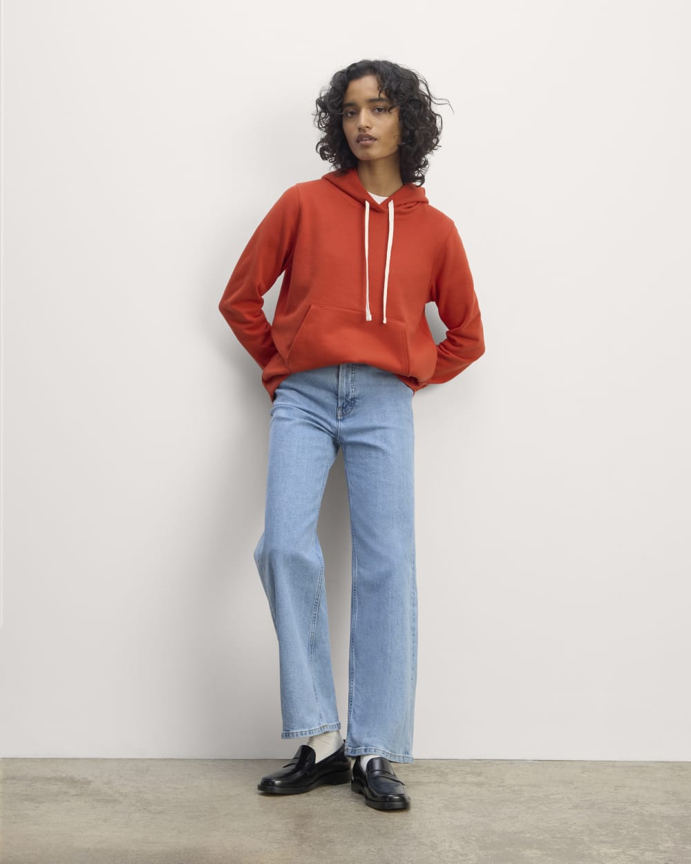 The Off-Duty Terry Hoodie | Poppy Red