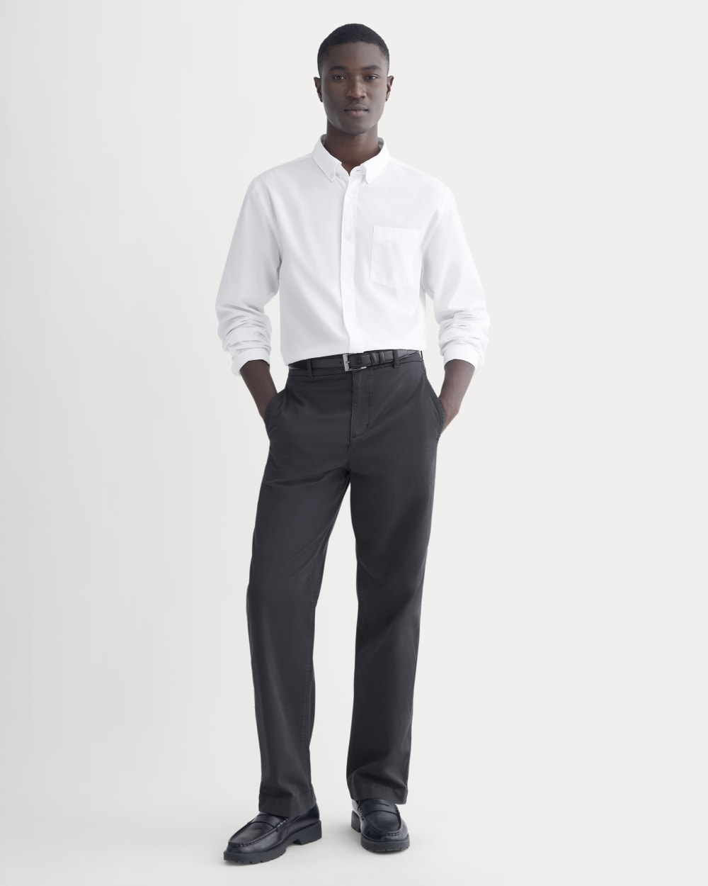 Washed Poplin Shirt | White