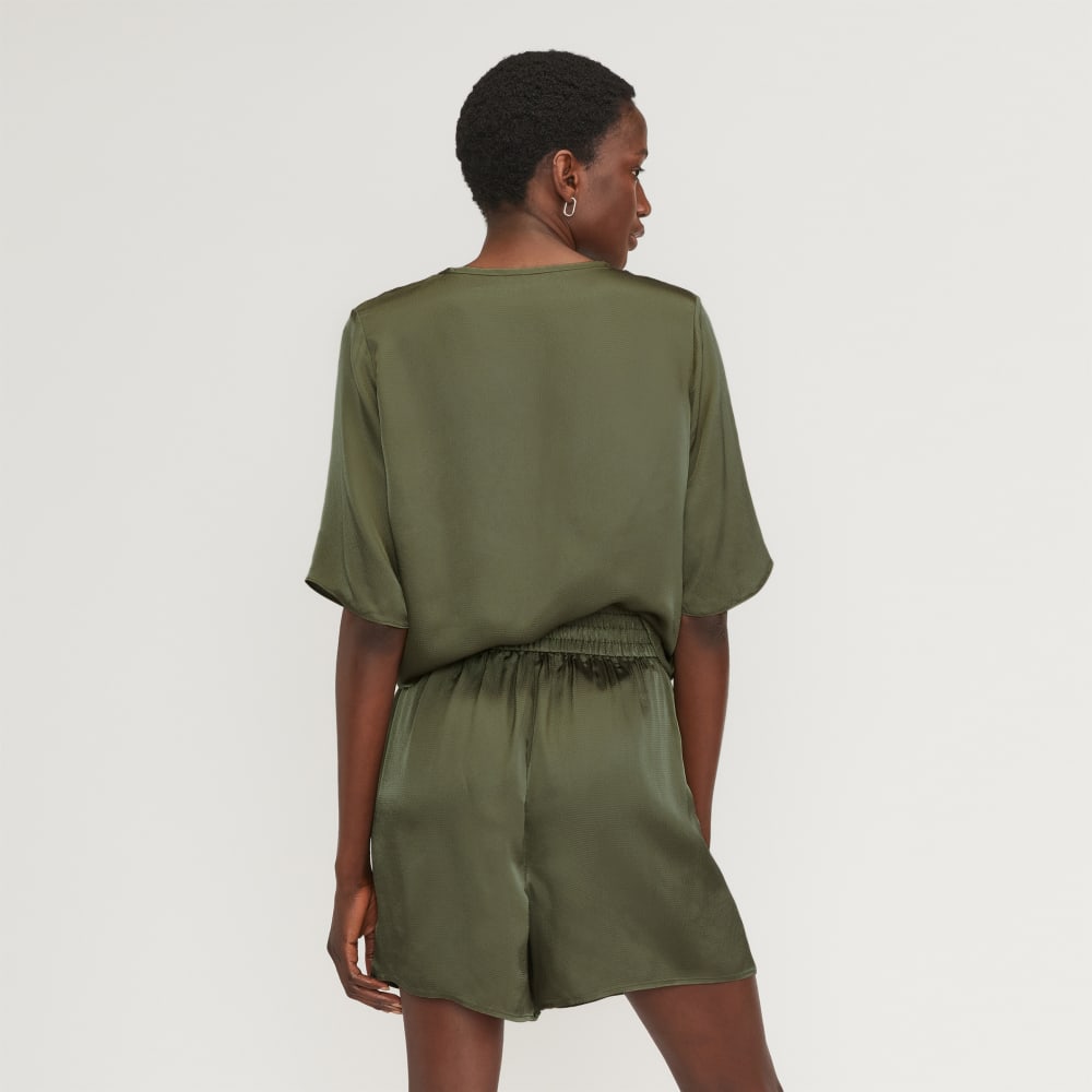 The Satin Relaxed Tee | Kalamata