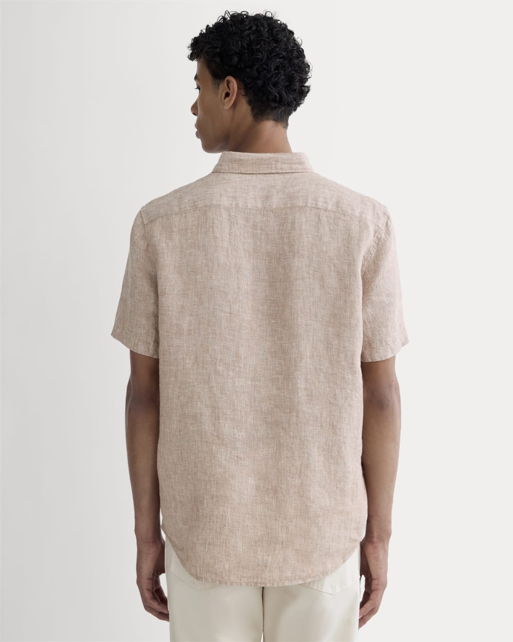 The Classic Short-Sleeve Shirt in Linen | Burlwood Chambray