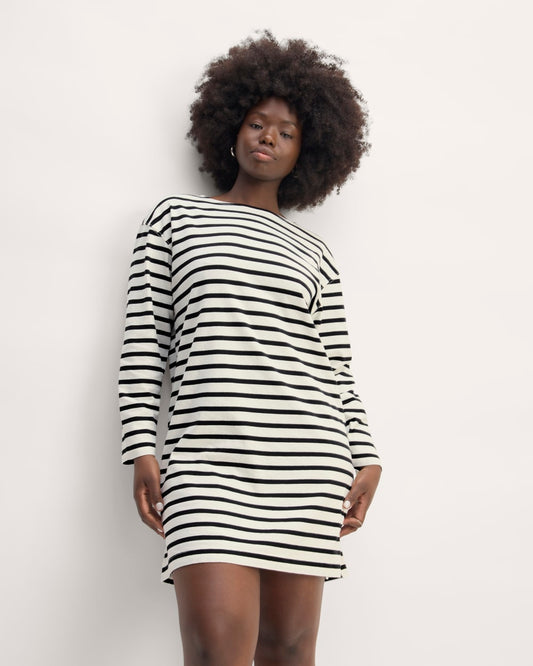 The Mariner Dress | Bone / Black