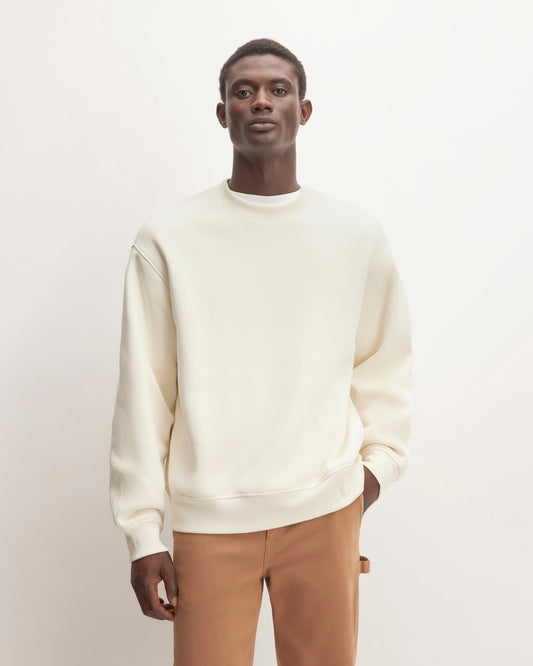 The ReTrack Crewneck Sweatshirt | Bone