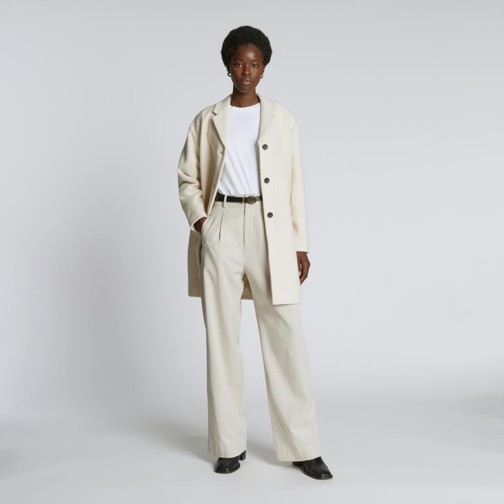 The Italian ReWool® Cocoon Coat | Cream