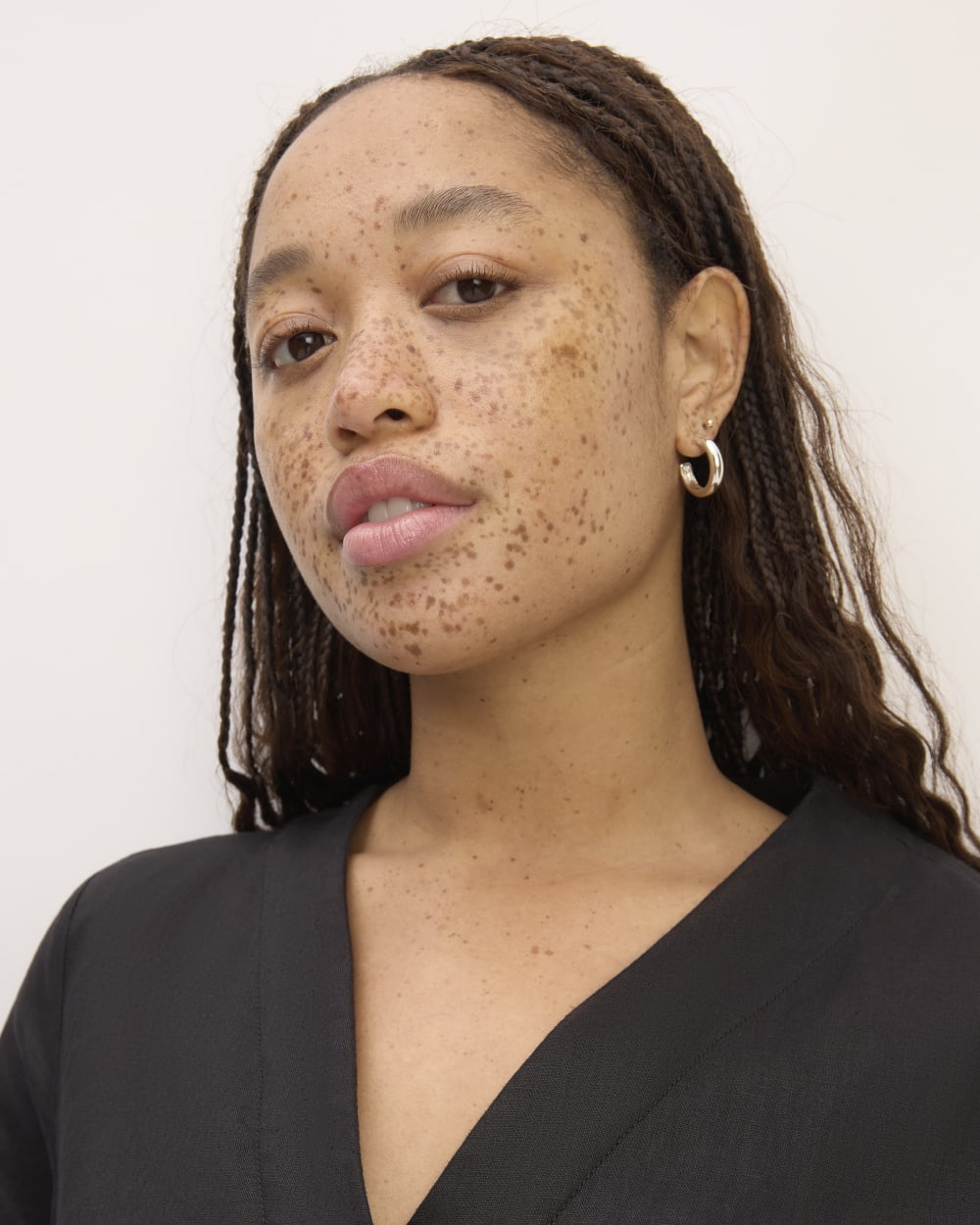 The Wrap Dress in Linen | Black