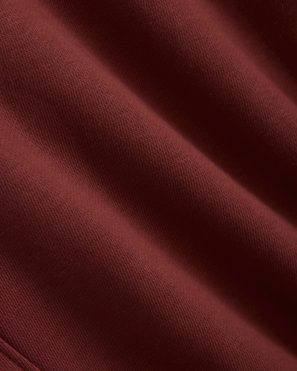 Luxe Fleece Zip Polo | Merlot