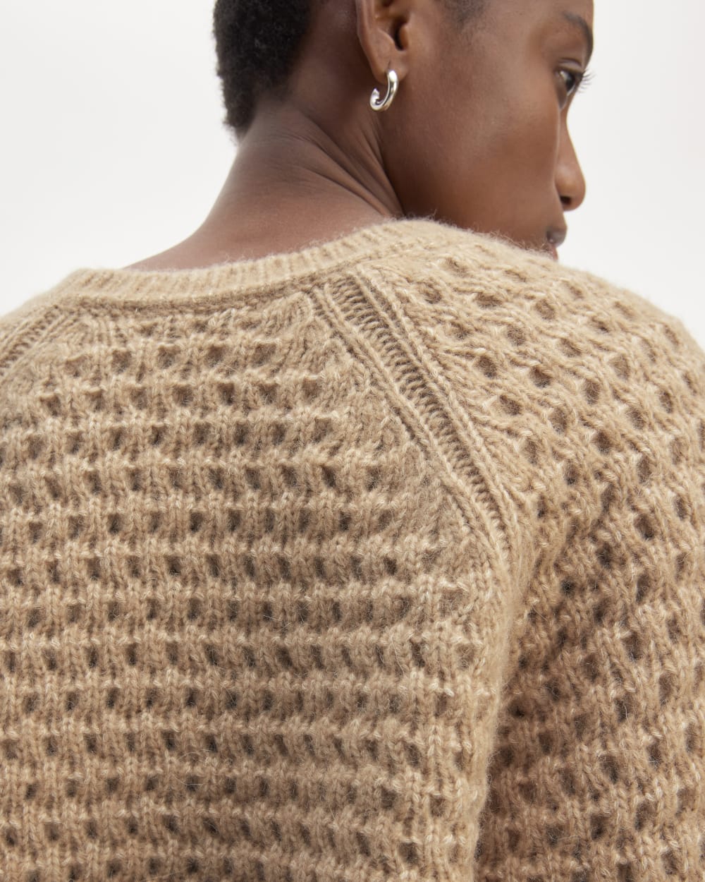 The Cloud Oversized Textured Crew | Tiger's Eye