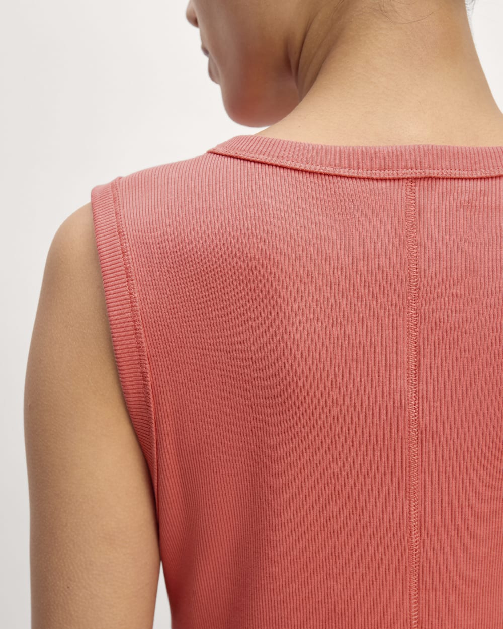 The Ribbed Mini Dress | Coral