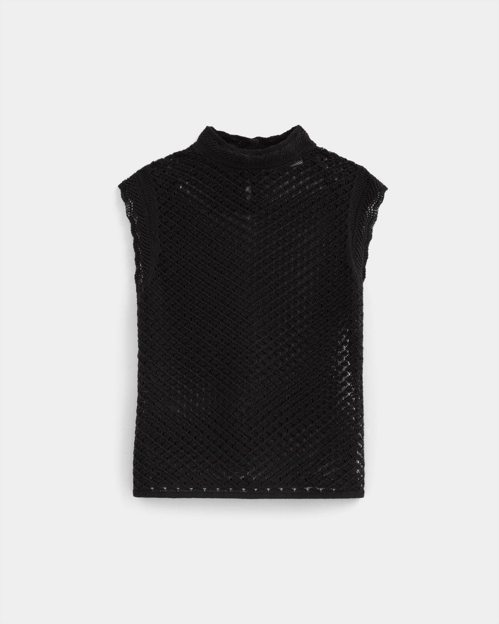 The Lace Knit Tank | Black