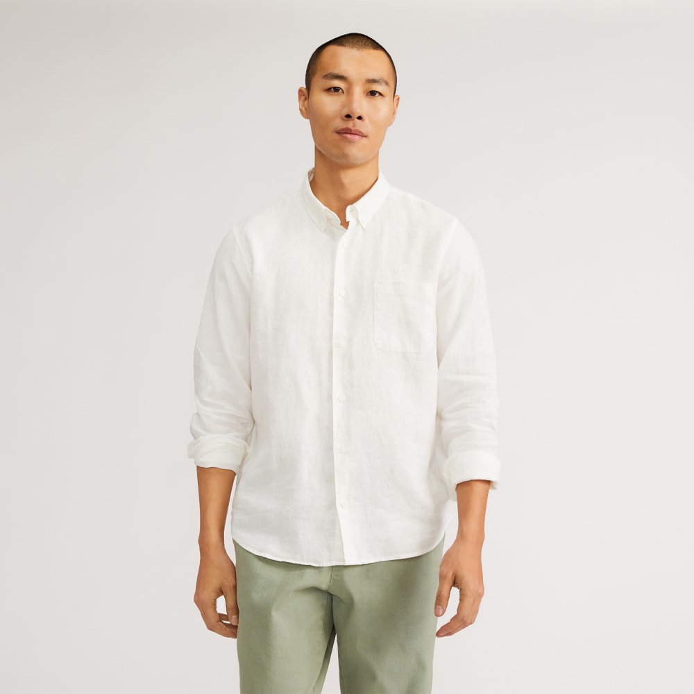 The Classic Shirt in Linen | White