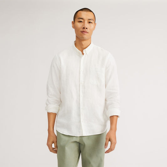 The Classic Shirt in Linen | White