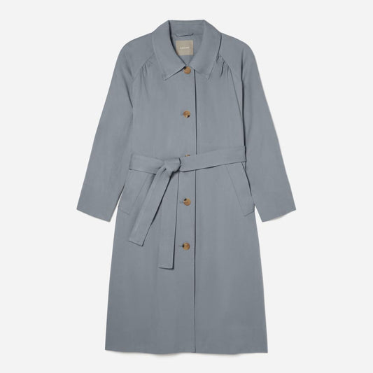 The Gathered Drape Trench | Smoke