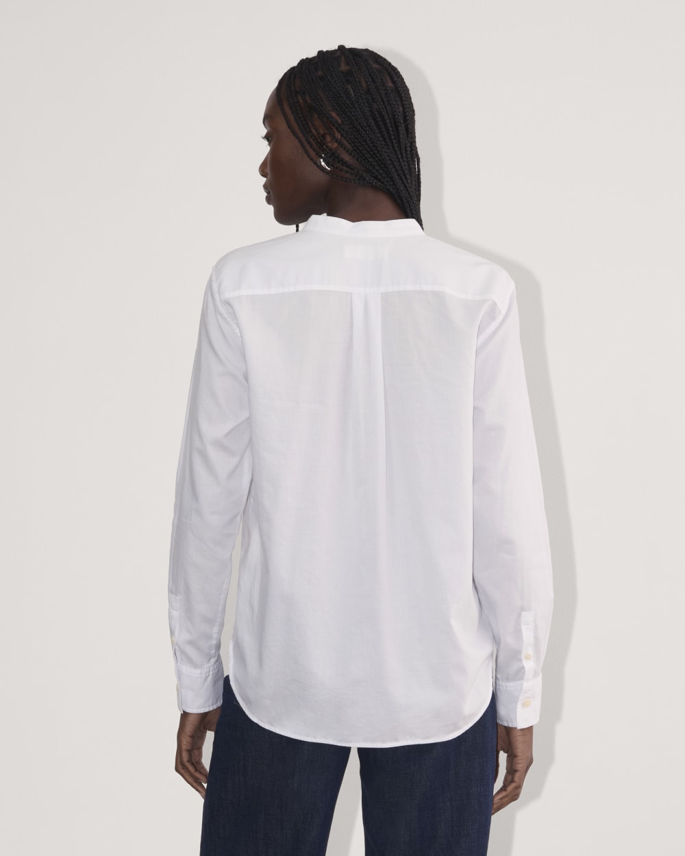 The Tuxedo Shirt in Silky Cotton | White