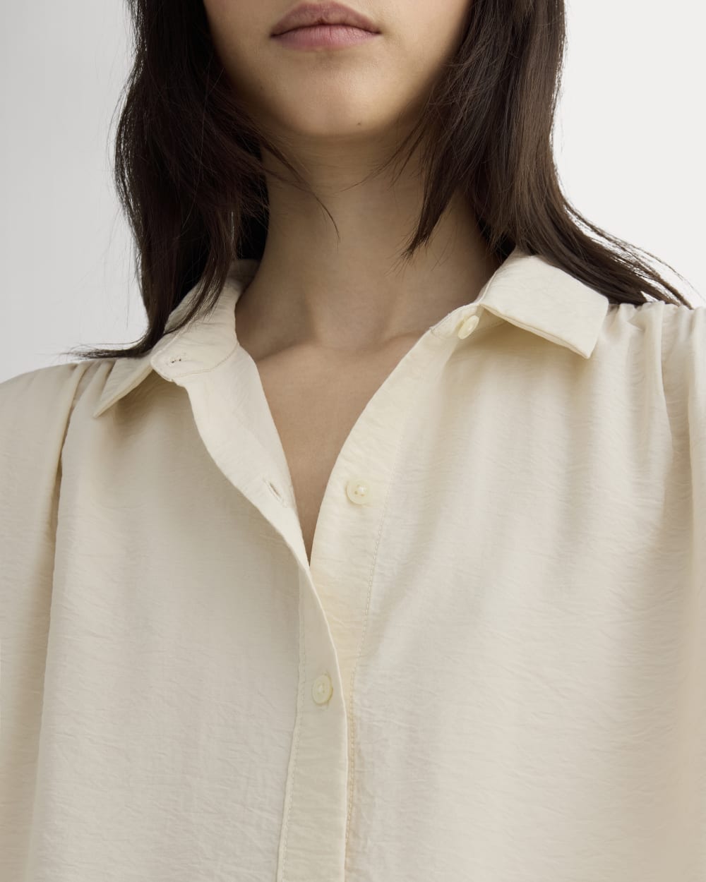 The Square Shirt in SoftLuxe | Sandshell