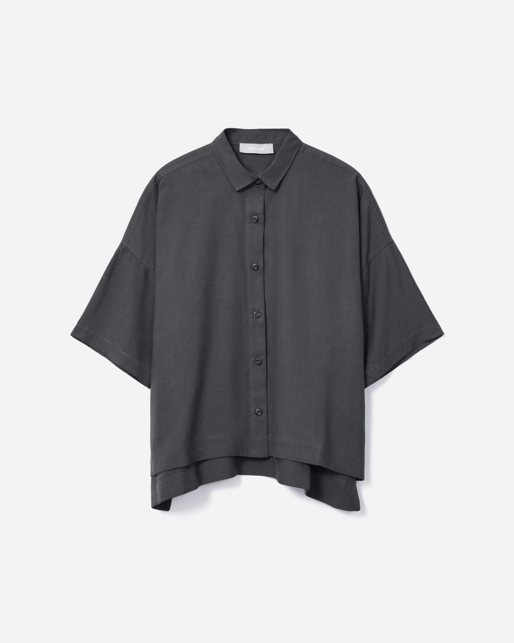 The Drapey Square Shirt | Slate Grey