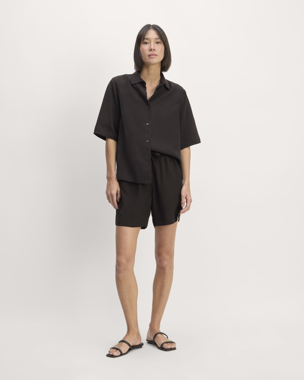 The Short-Sleeve Shirt in Butterlite | Black