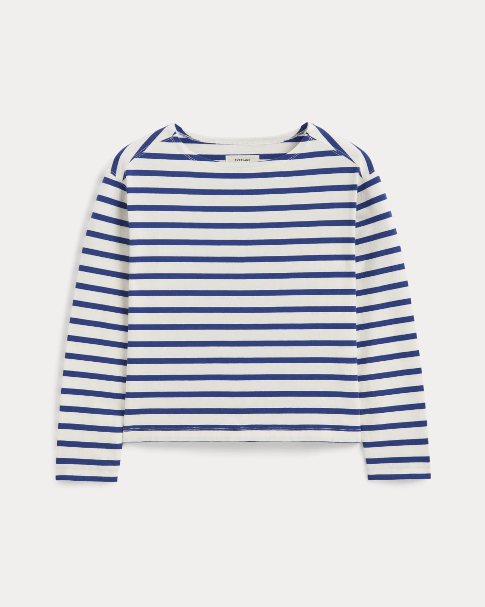 The Mariner Tee | Bone / Mazarine Blue