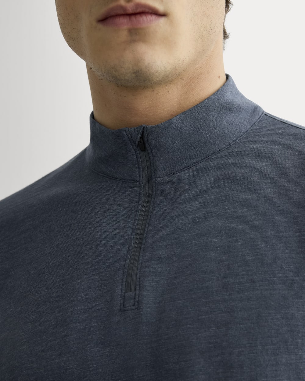 The Rec Quarter-Zip | Heathered Navy