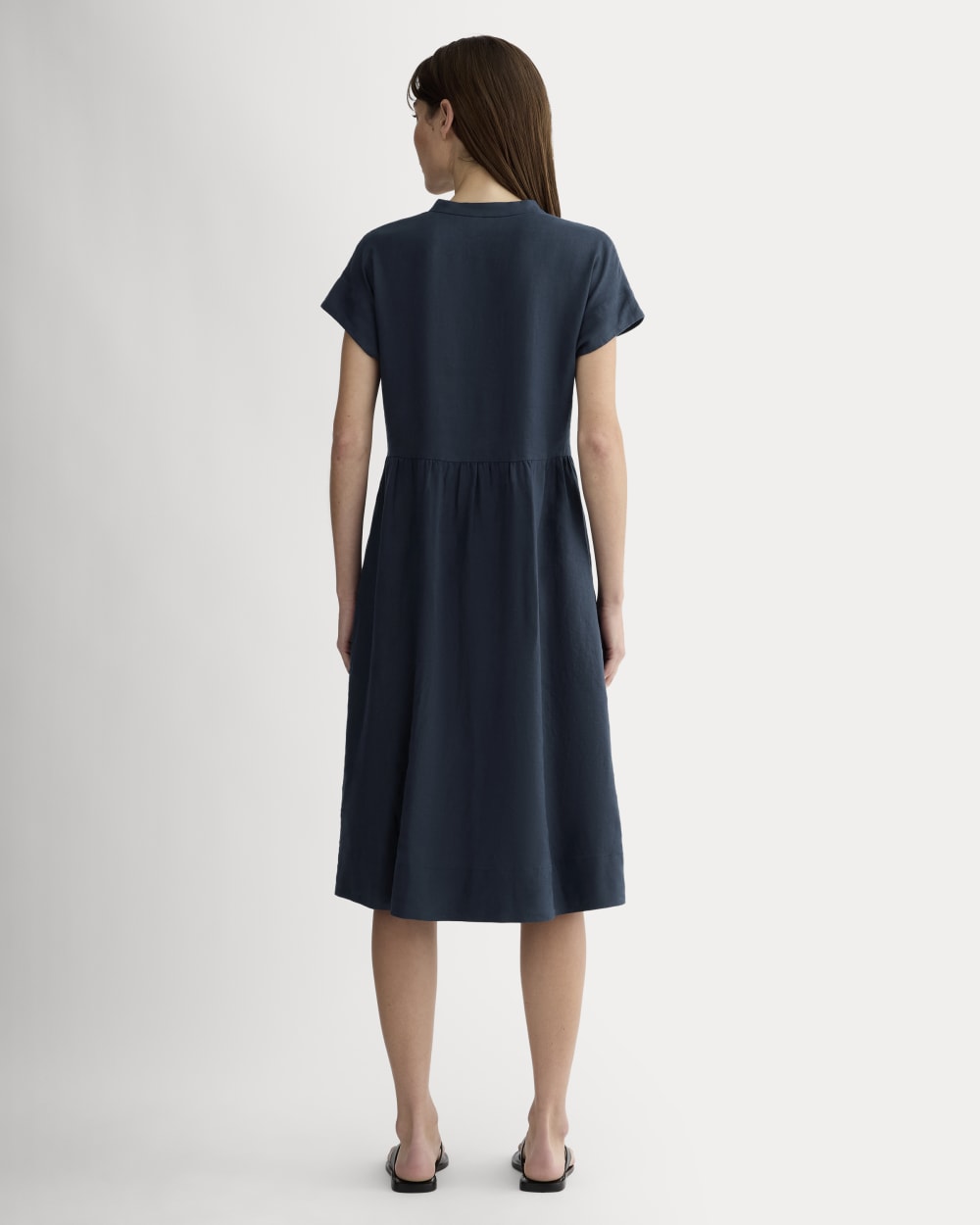 The Craft Dress in Linen | Navy