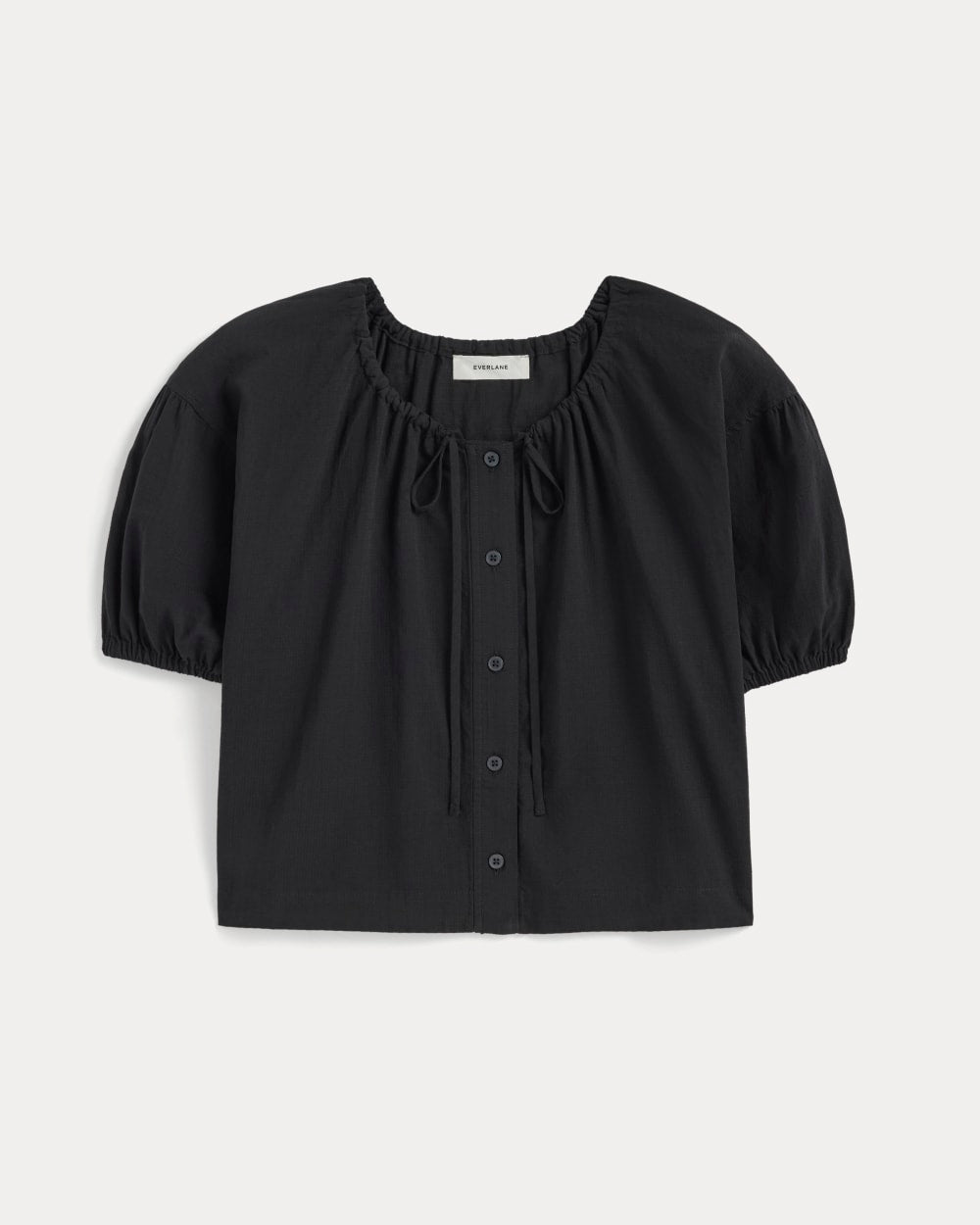 The Gauze Button-Up | Black