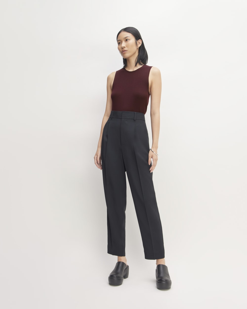 The Tank in Ultrasoft Merino | Burgundy