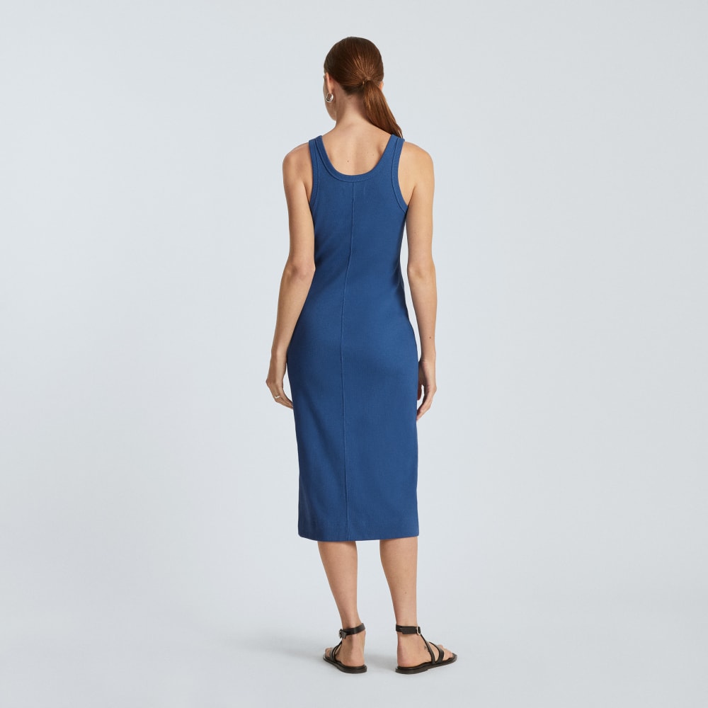 The ’90s Rib Dress | Deep Blue