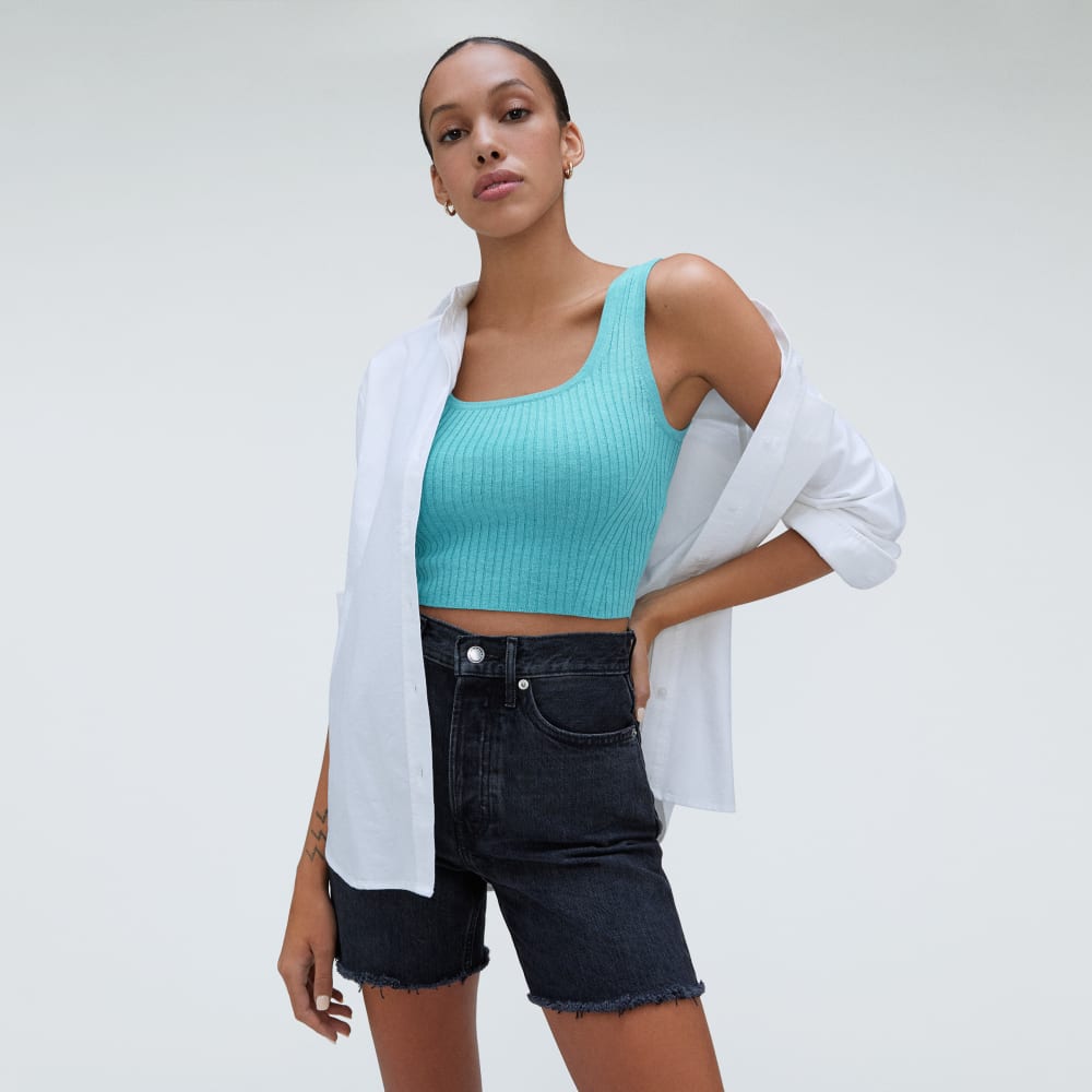 The Cotton-Merino Cami | Deep Turquoise