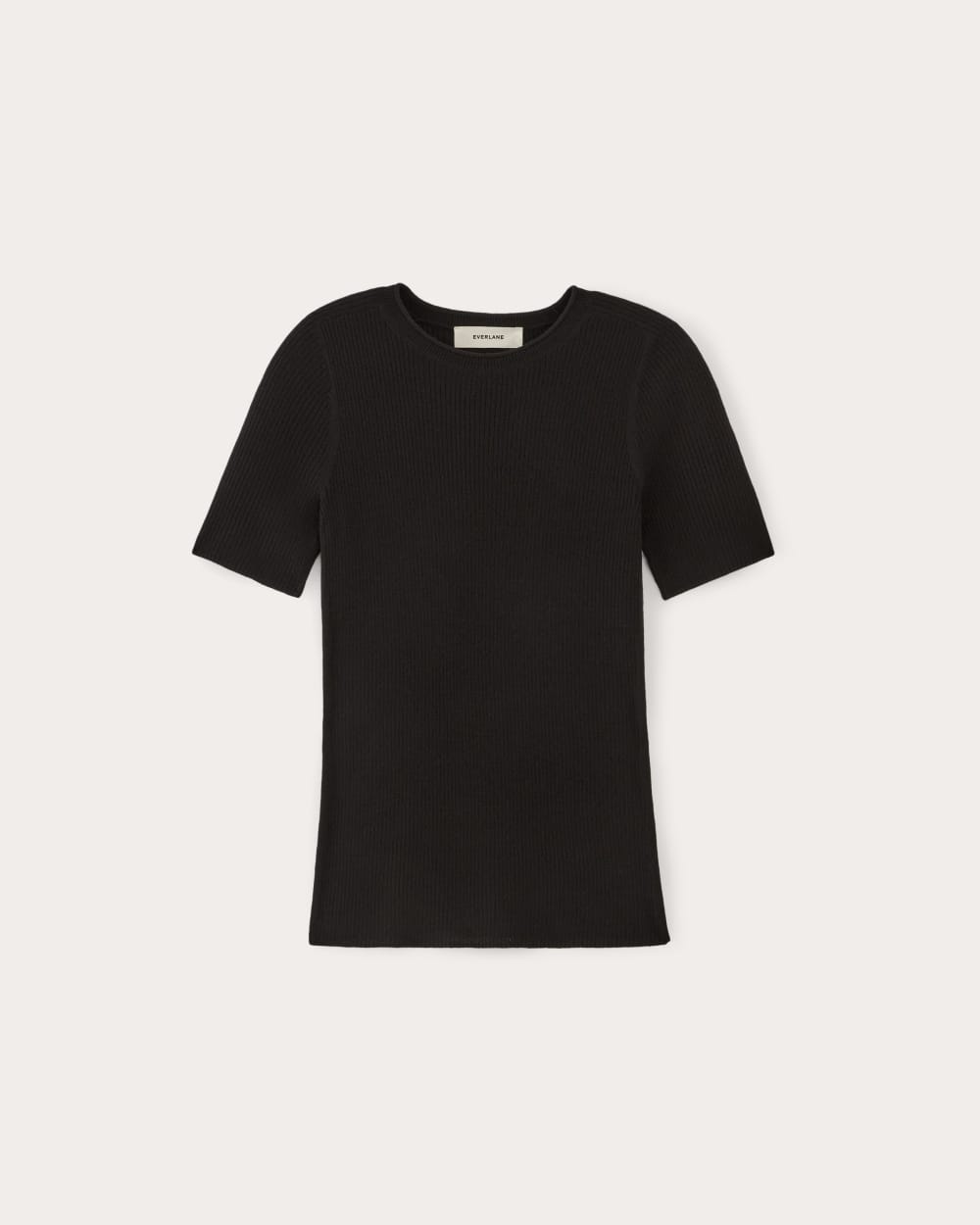 The Sweater Tee in Ultrasoft Merino | Black