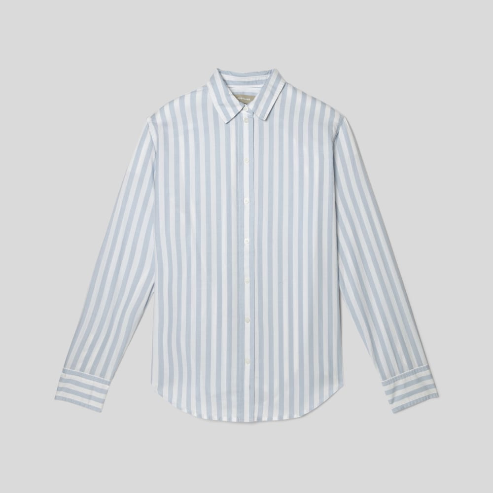 The Must-Have Shirt in Silky Cotton | Periwinkle / White