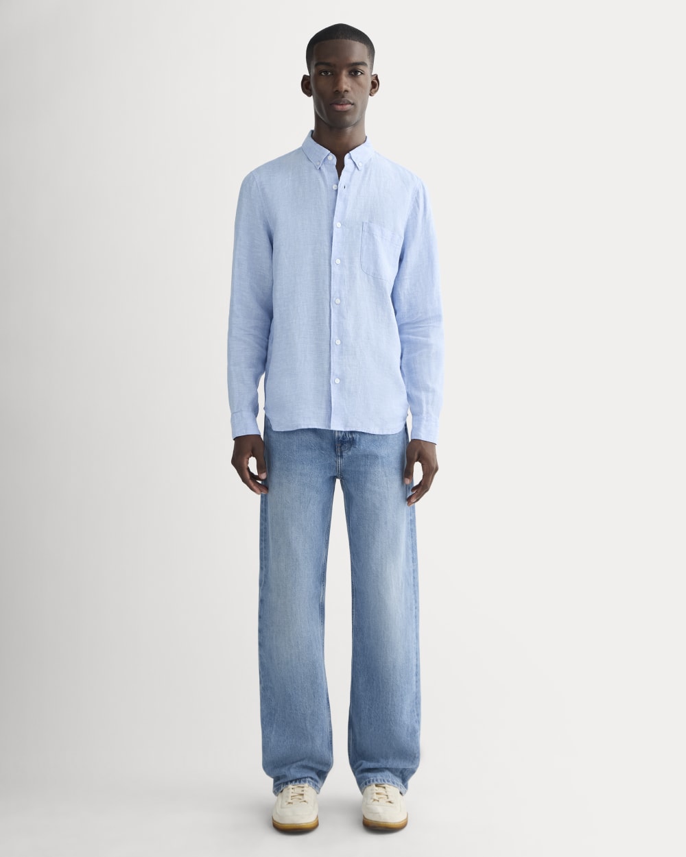 The Classic Shirt in Linen | Light Blue