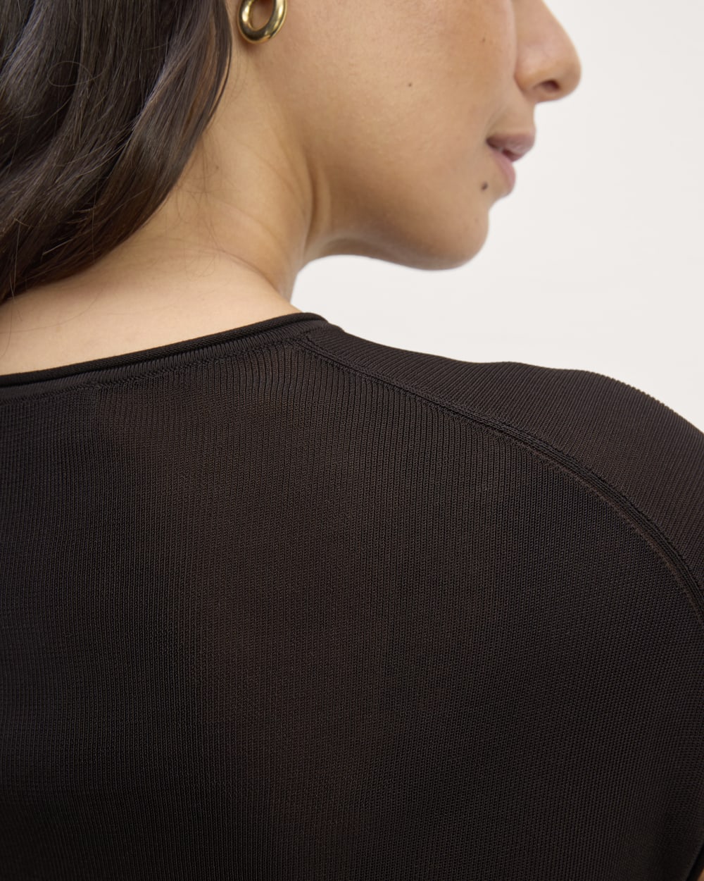 The Oversized Knit Top | Black