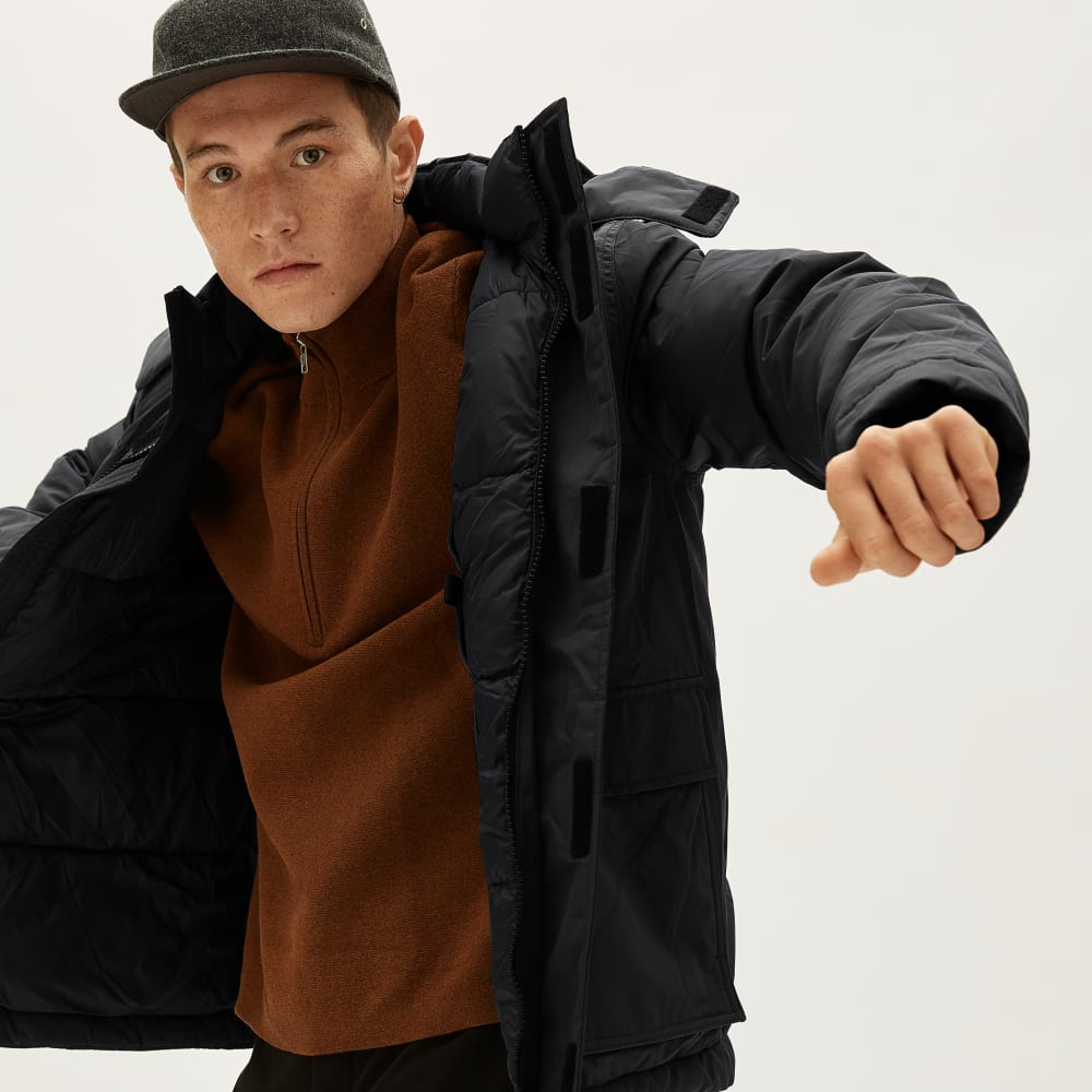 The ReNew Short Parka | Black