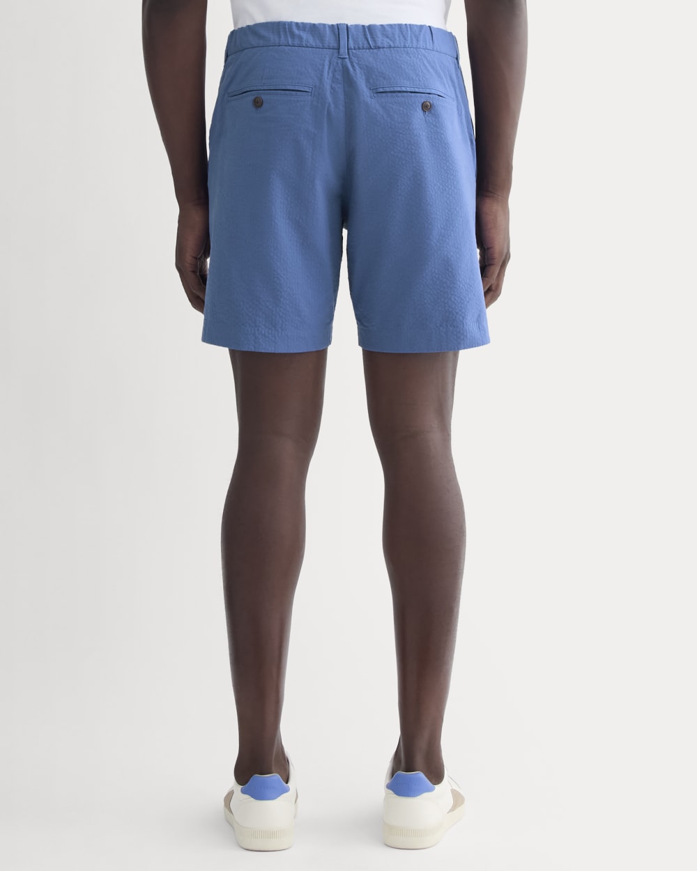 The Seersucker Short | Soft Cobalt