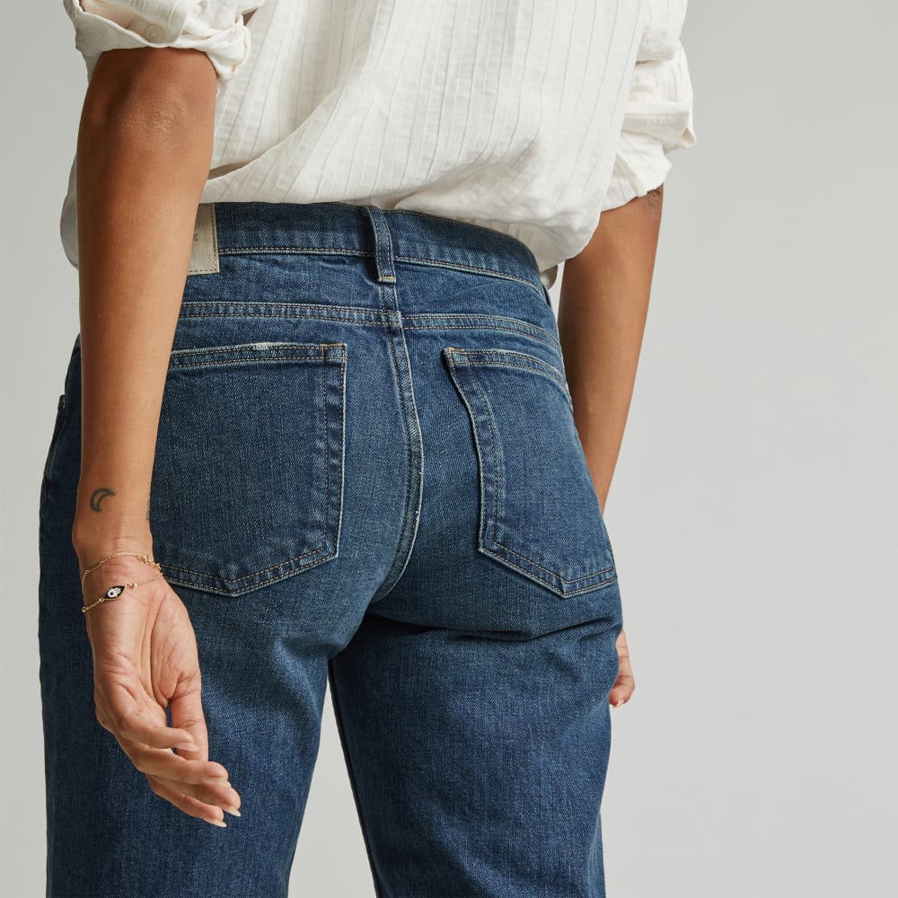 The Low-Rise Shortie Jean | Dark Ink