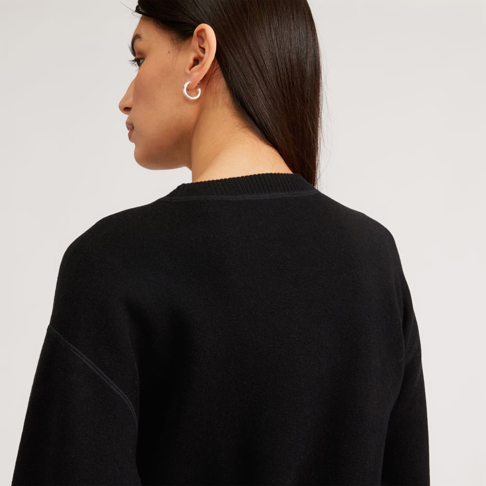 The Cotton-Merino Sweatshirt | Black
