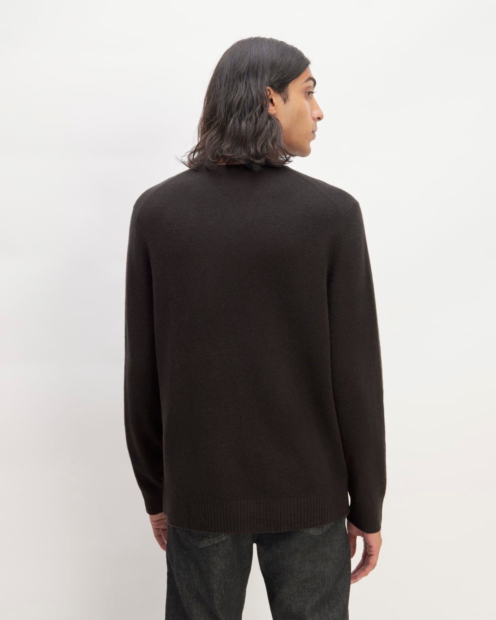 The Premium Merino Crew Neck Sweater | Black