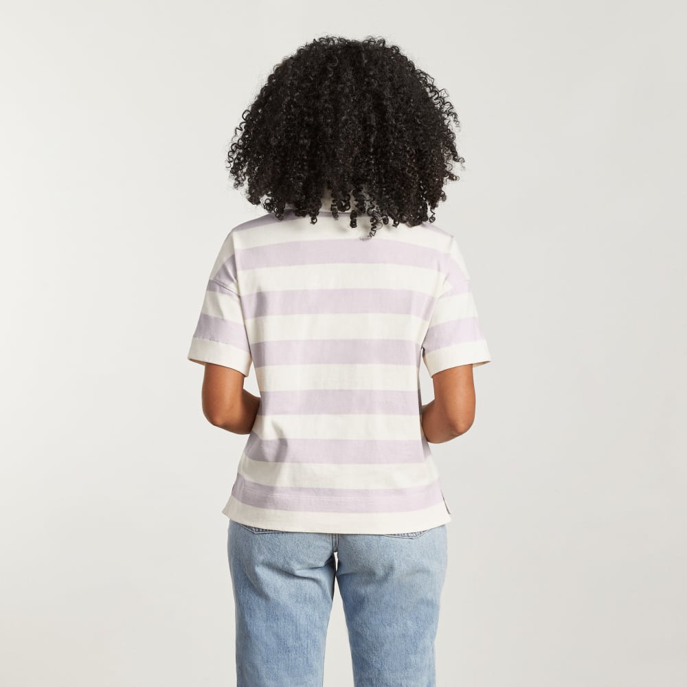 The Retro Jersey Polo | Pale Orchid / Canvas