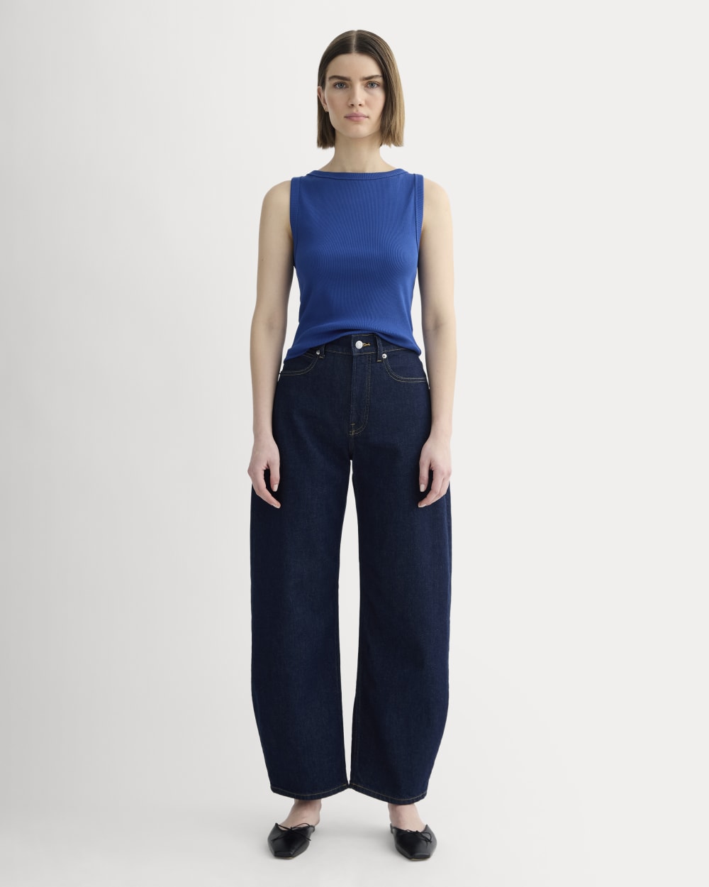 The Selfie Boatneck Tank | Bright Cobalt