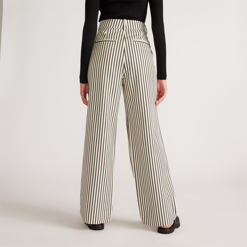 The Draper Pleated Pant in Buttersmooth | Ombre Stripe | 30 Inseam