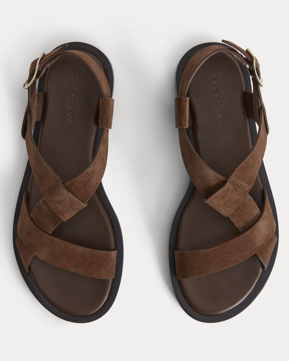The City Strap Sandal | Burnt Umber Suede