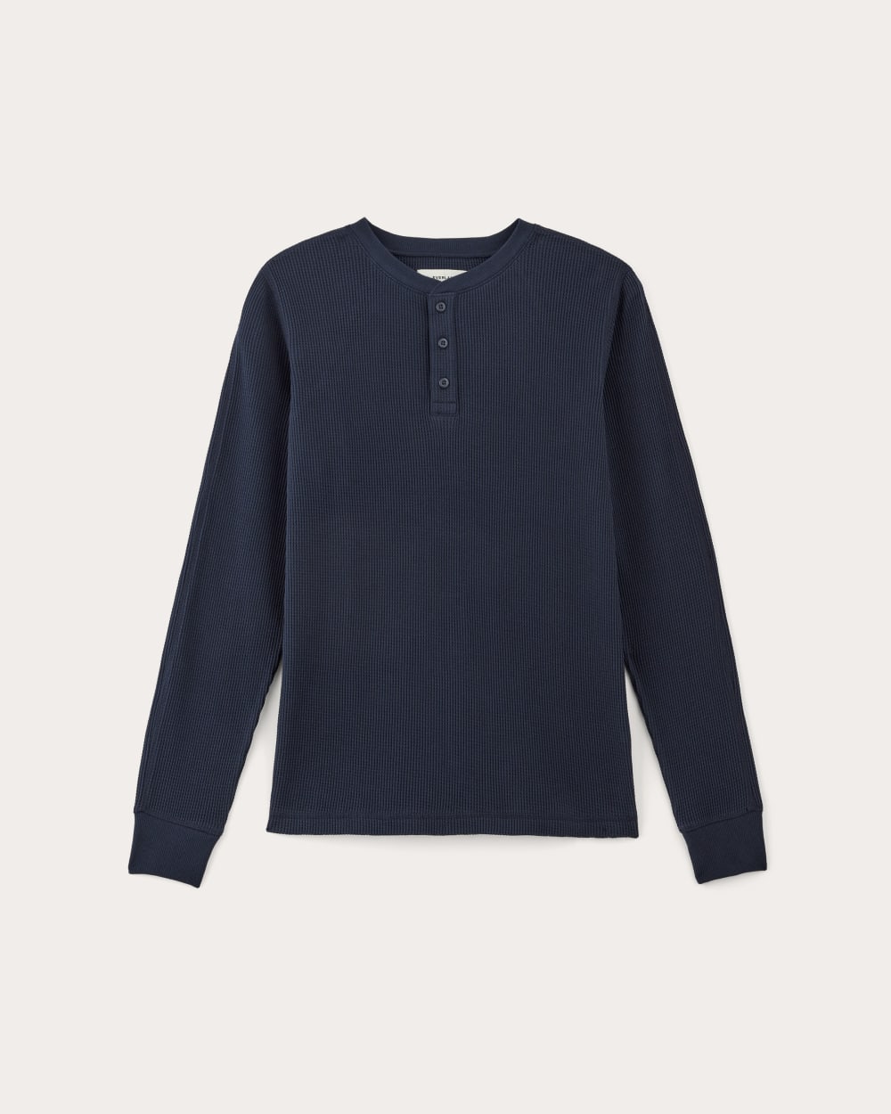 The Waffle Long-Sleeve Henley | Navy